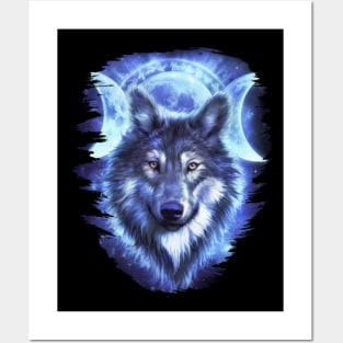 wolf moon Posters and Art